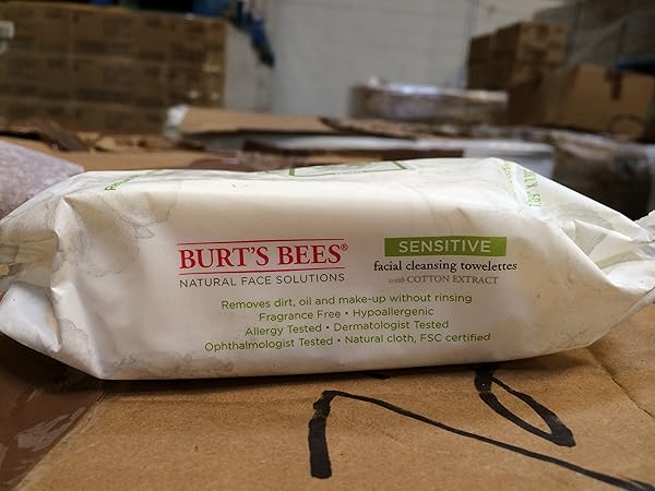 BURT’S BEES SENSITIVE FACIAL CLEANSING TOWELETTES WITH COTTON EXTRACT, 30 COUNT (PACK OF 3)
