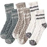 Pleneal Fuzzy Socks for Women - Cozy Fluffy Socks Women,Ultra Soft Bed Slipper Sock