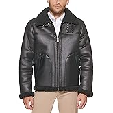 Tommy Hilfiger Men's Faux Shearling Aviator Jacket