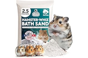 BILLY BUCKSKIN HOME & BEAUTY 2.5 LB. Hamster Sand Bath - Pure Cleansing Pumice Dust Bath for Cleaning Small Pets Like Gerbils, Mice, Degu - Premium, All Natural Dusting Powder - Hamster Accessories by Billy Buckskin