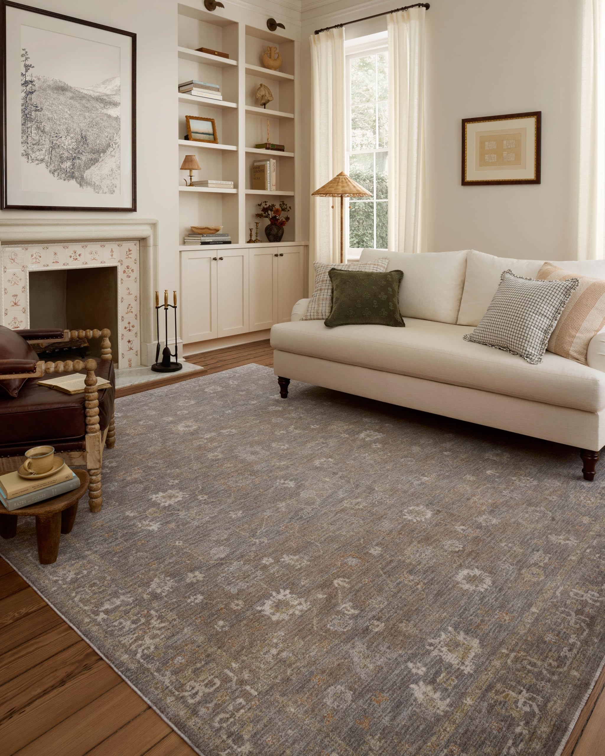 Photo 1 of Loloi Chris Loves Julia Louisa Collection LOI-01 Stone/Multi 9'-6" x 13'-1", .38" Pile Height, Area Rug