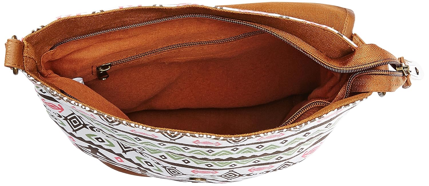 kanvas katha women's sling bag (multicolor) ()