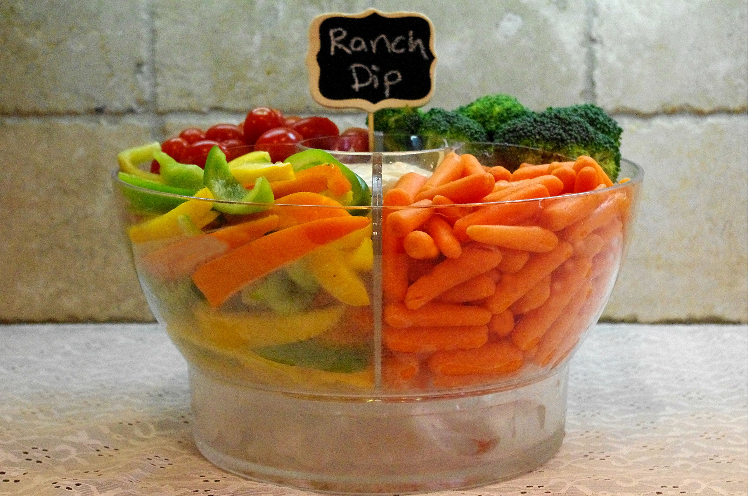 Large Clear Serving Bowl on Ice with Lid Cover and Tongs Set Perfect