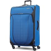 American Tourister 4 KIX 2.0 Expandable Softside Luggage with Spinner Wheels, 28 SPINNER, CLASSIC BLUE