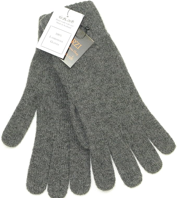 Grey Wool Gloves Mens wool winter glovesSoft, warm and Made in