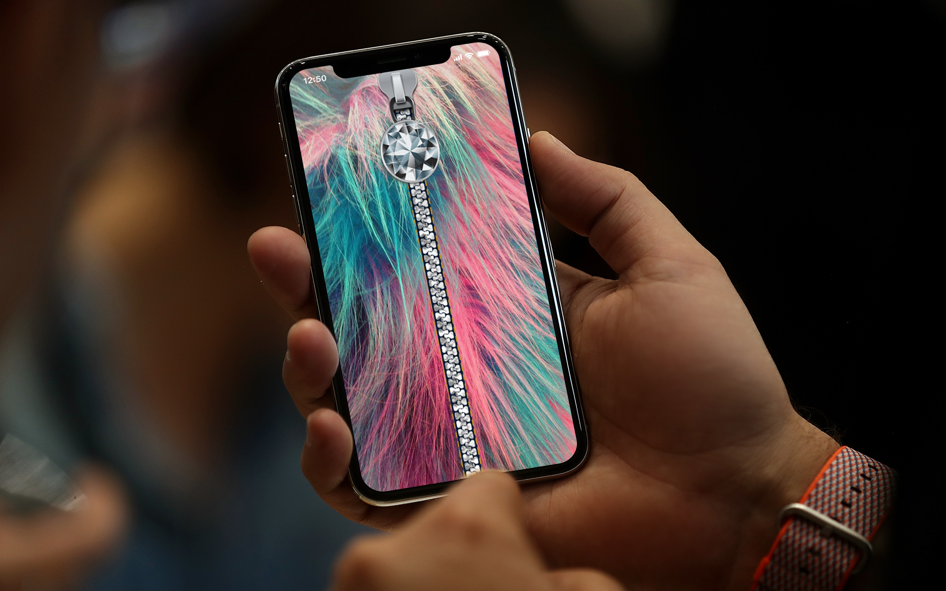 Zipper-Lock-Screen-Fluffy-Pro-2018