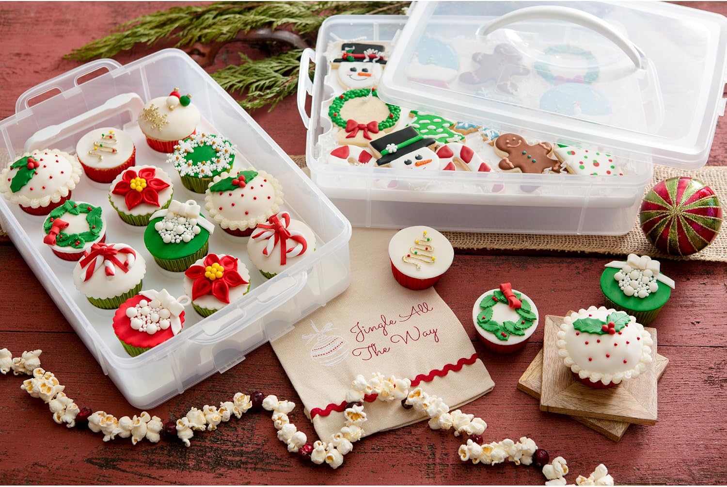 Snapware Snap 'N Stack Large 2Layer Cookie and Cupcake Snapware Snap 'N Stack Large 2Layer Cookie and Cupcake