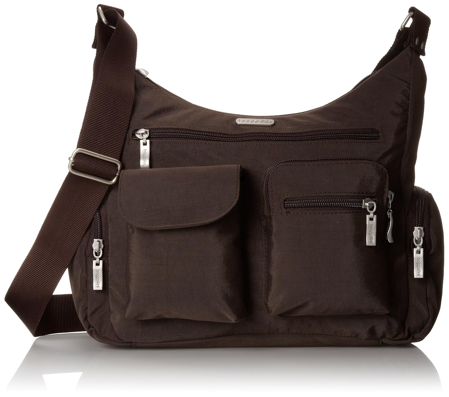 Baggallini Everywhere Messenger Bag, Brown (Espresso) Amazon.co.uk