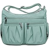 VOLGANIK ROCK Crossbody Purses for Women Shoulder Handbags Lightweight Waterproof Nylon Travel Bag Ladies Pocketbooks