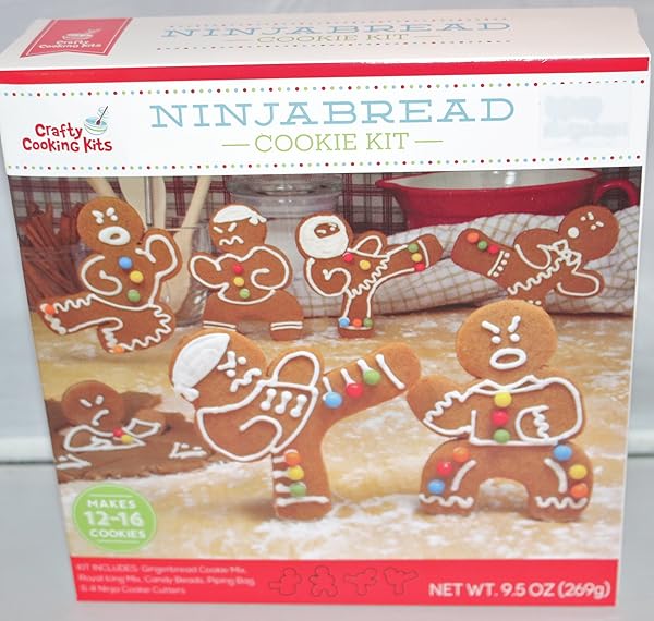 NINJABREAD NINJA COOKIE KIT MIX W/4 COOKIE CUTTERS