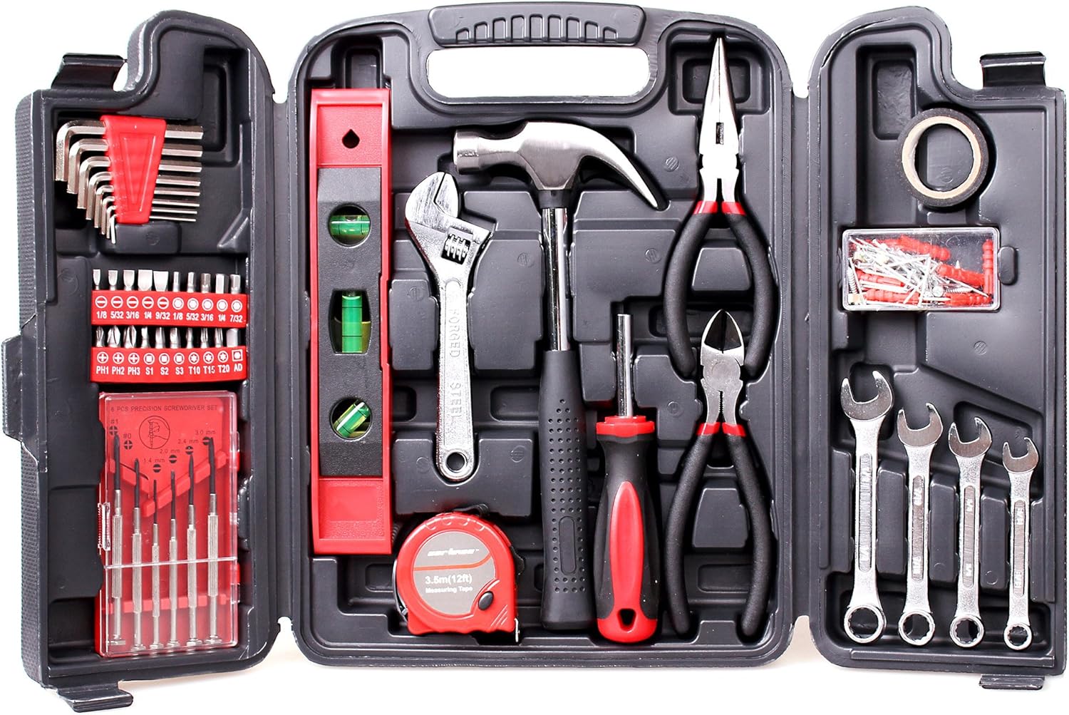 Cartman 136Piece Tool Set General Household Hand Tool Kit with
