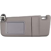 NHILES Driver & Passenger Sun Visors For Toyota Camry (2007-2011) - Gray Replacement With Light