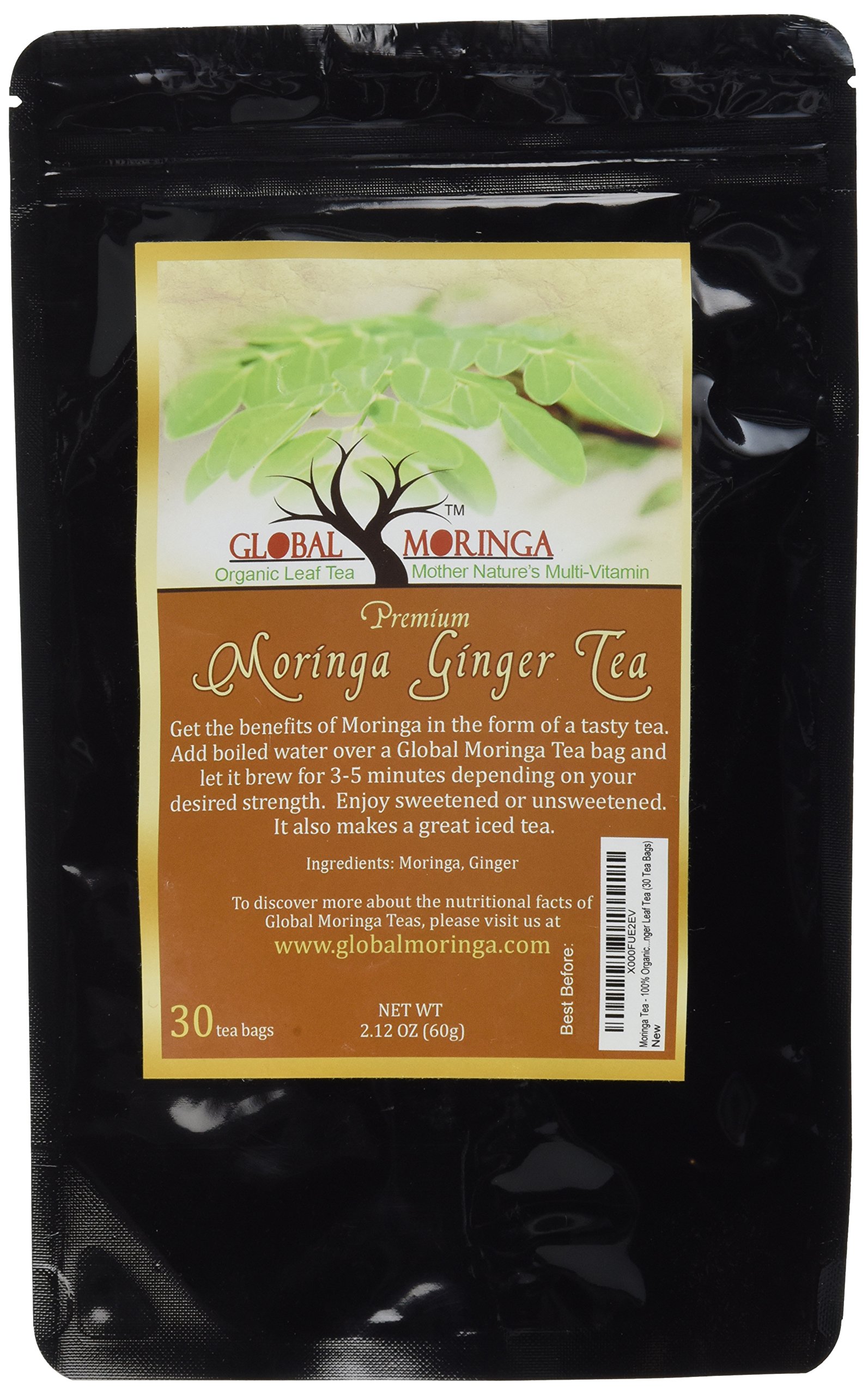 Global Moringa Revitalizing Organic Moringa Tea with