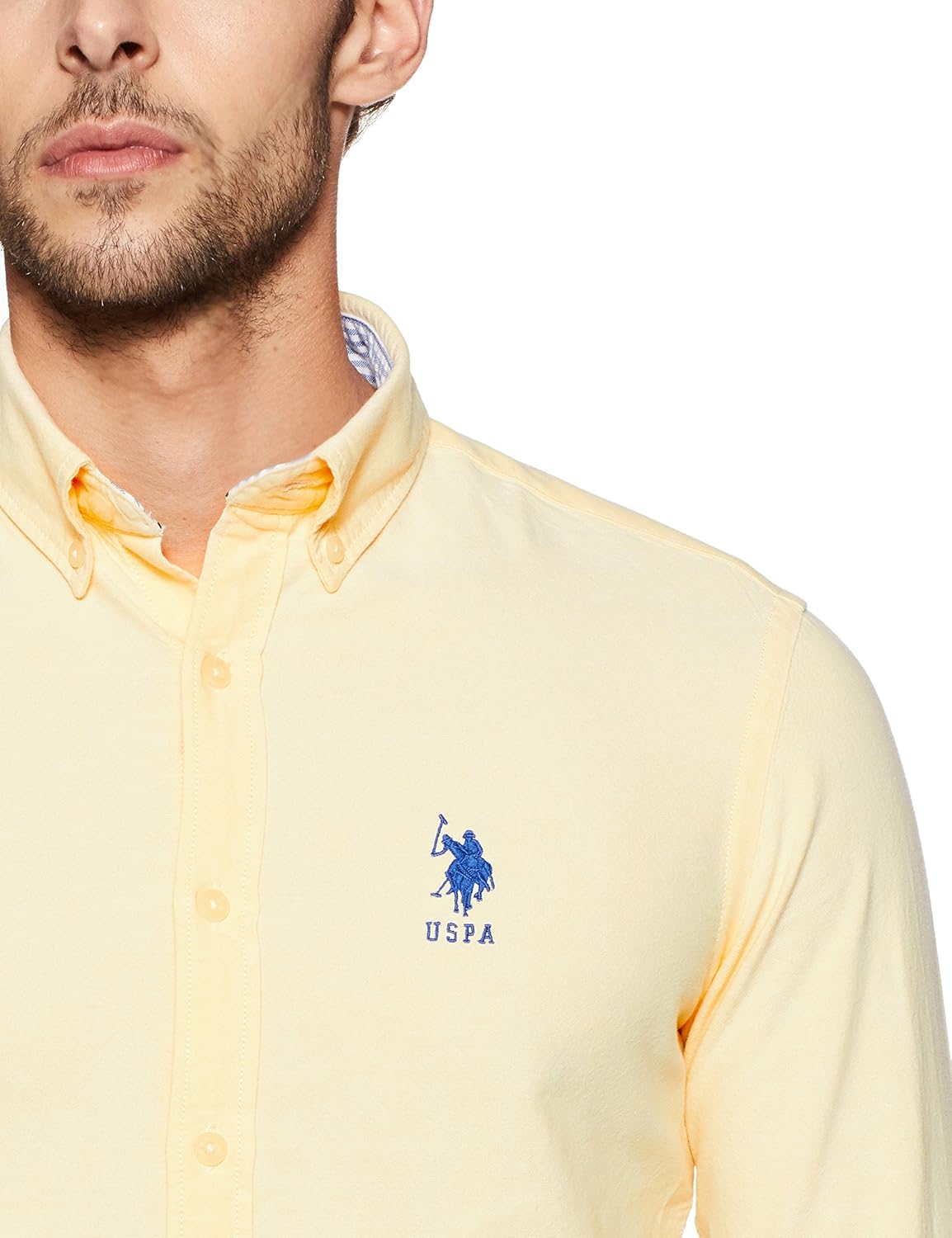 us polo association men's striped slim fit casual shirt