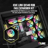 Corsair iCUE LINK QX140 RGB 140mm Magnetic Dome Fan Black view 2