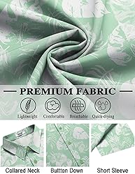 COOFANDY Men's Casual Shirts Resort Wear Short