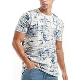 YININF Mens Hipster Hip Hop Short Sleeve Print T-Shirt Shirts Men