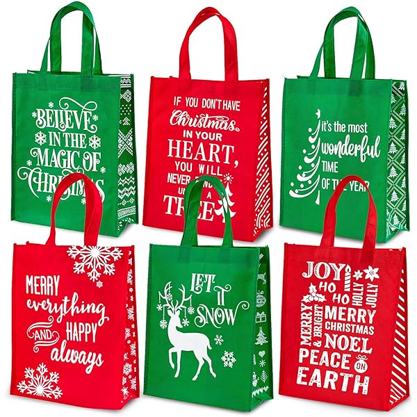 xmas shopping bags