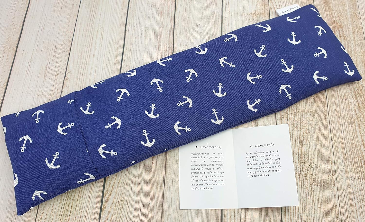 Saco térmico cervical de semillas de trigo y lavanda con funda ...