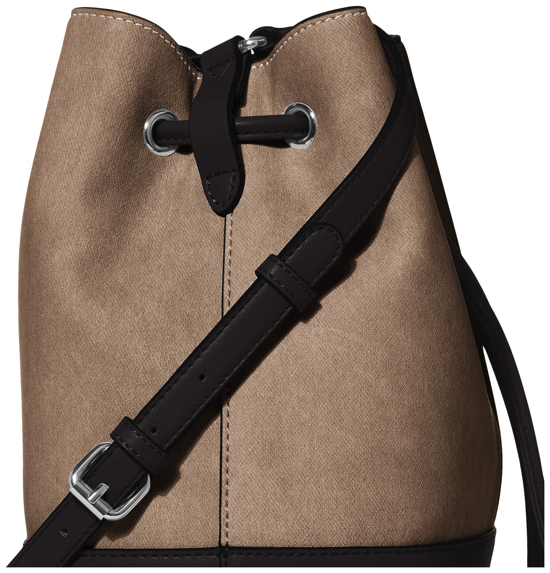 Calvin Klein Women's Gabrianna Novelty Bucket Shoulder Bag, Grey Combo, One Size