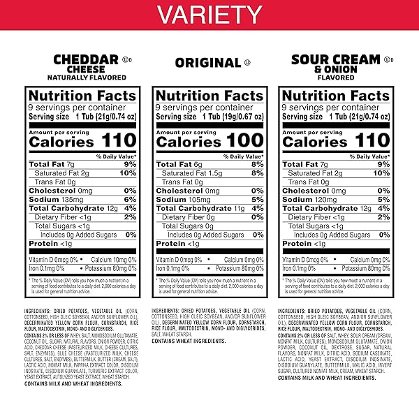 PRINGLES POTATO CRISPS CHIPS, ON-THE-GO SNACKS, SNACK STACKS, VARIETY PACK, 19.3OZ BOX (27 CUPS)​​
