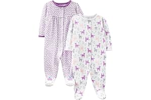 Simple Joys by Carter's Baby-Girls 2-Pack Cotton Snap Footed Sleep and PlayBaby and Toddler Sleepers