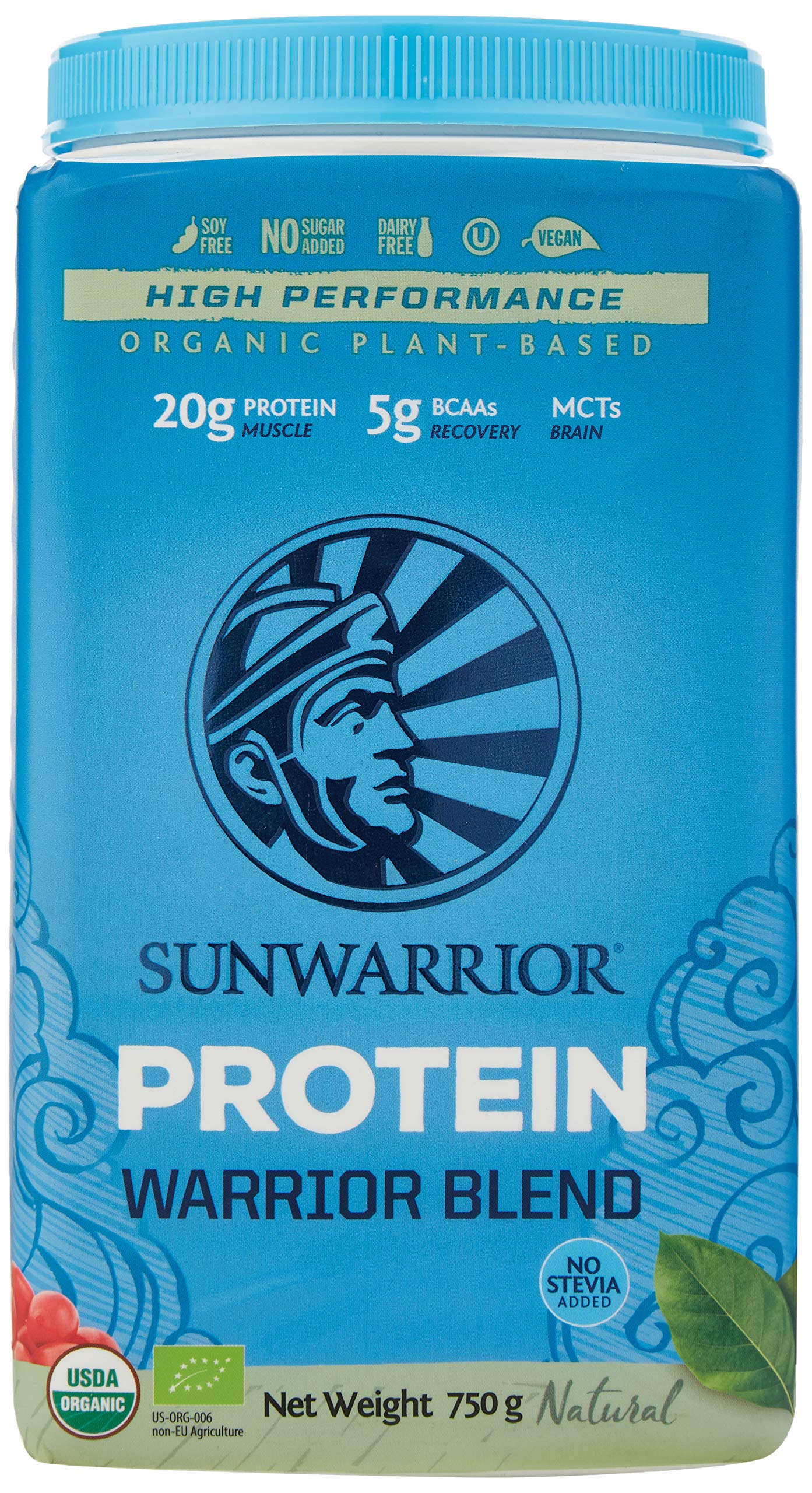 Sunwarrior Organic Plant Based Blend Natural Protein Powder, 750 g