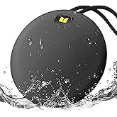 Monster Ripple Portable Bluetooth Speaker, IPX8 Waterproof Shower Speaker, Wireless Speakers with Bluetooth 6.0, Wireless Stereo Pairing, Hands-Free Calling, for Home, Outdoors, Black
