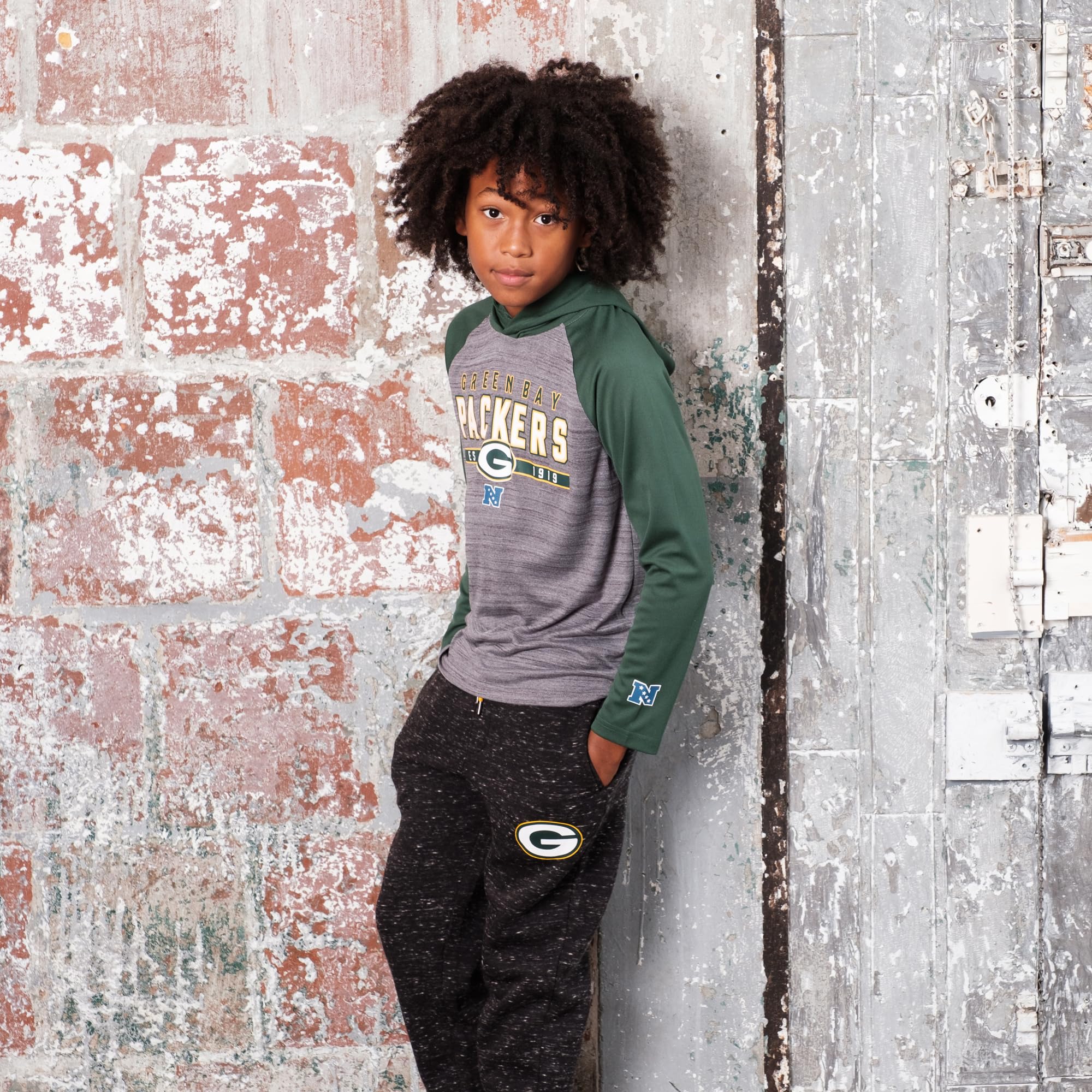 Ultra Game NFL Official Youth Super Soft Supreme Jogger Sweatpants, Minnesota Vikings, Black Snow, 14-16