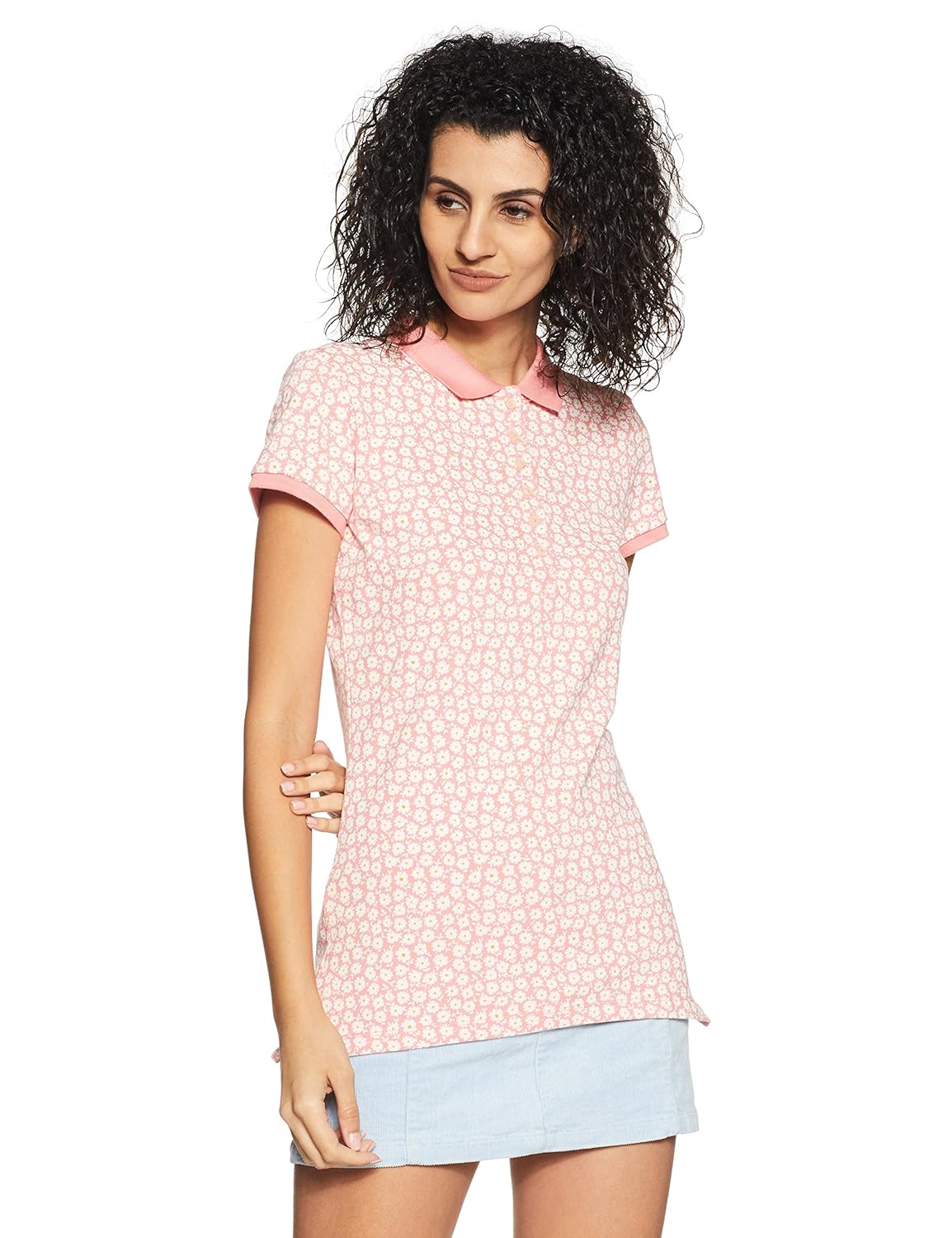 gap women's short sleeve printed polo