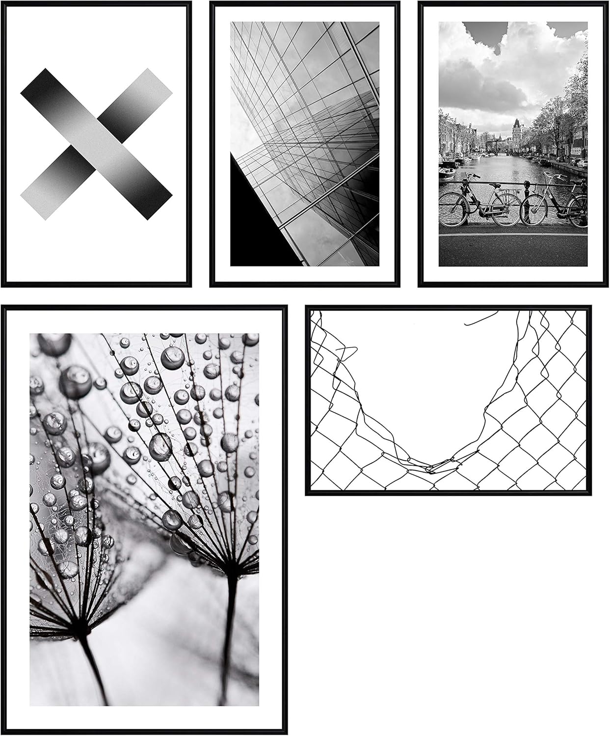 Wandbilder Schwarz Weiß mit Rahmen: Zeichnen lernen mit Schwarz-Weiß-Bildern