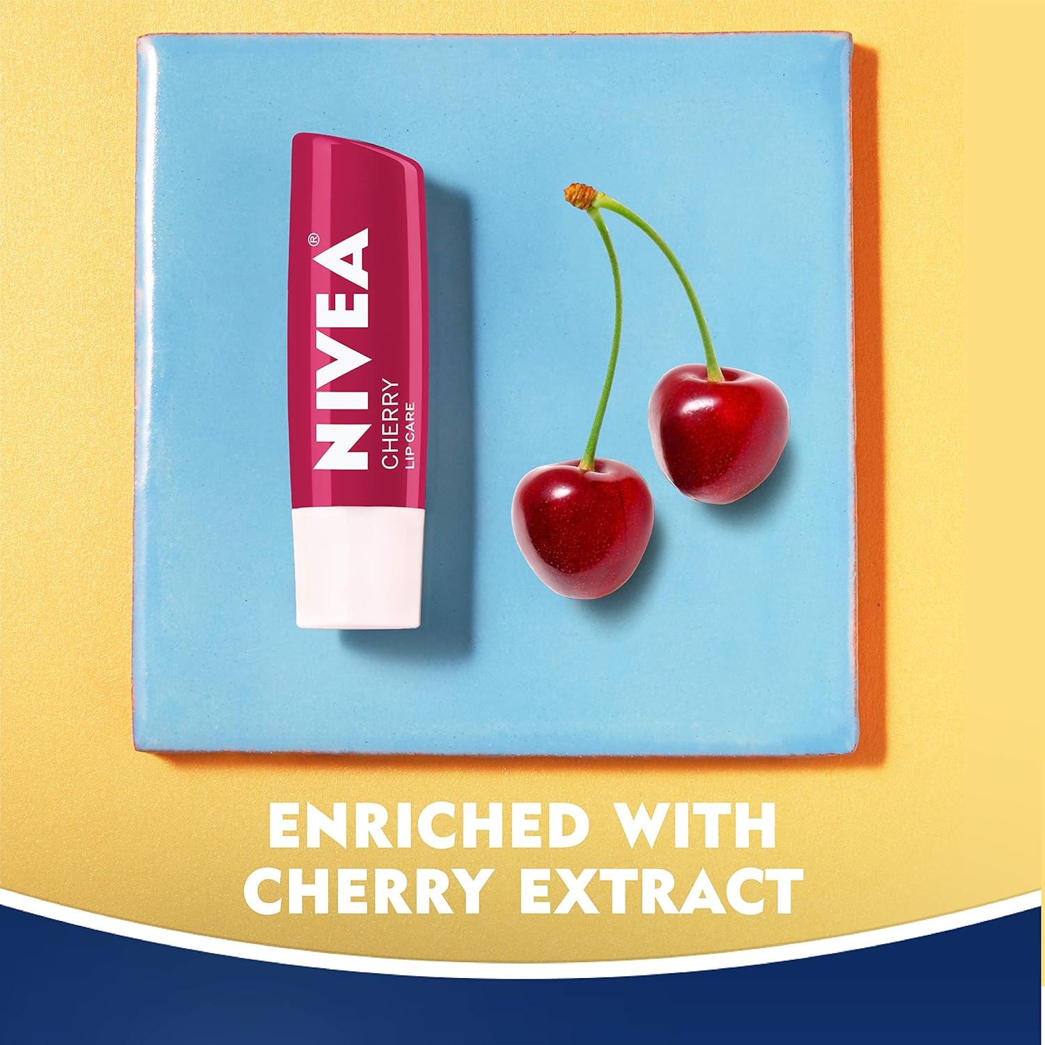 NIVEA Lip Care Fruit Variety Pack - Tinted Lip Balm for Beautiful, Soft Lips - Pack of 4 : Beauty