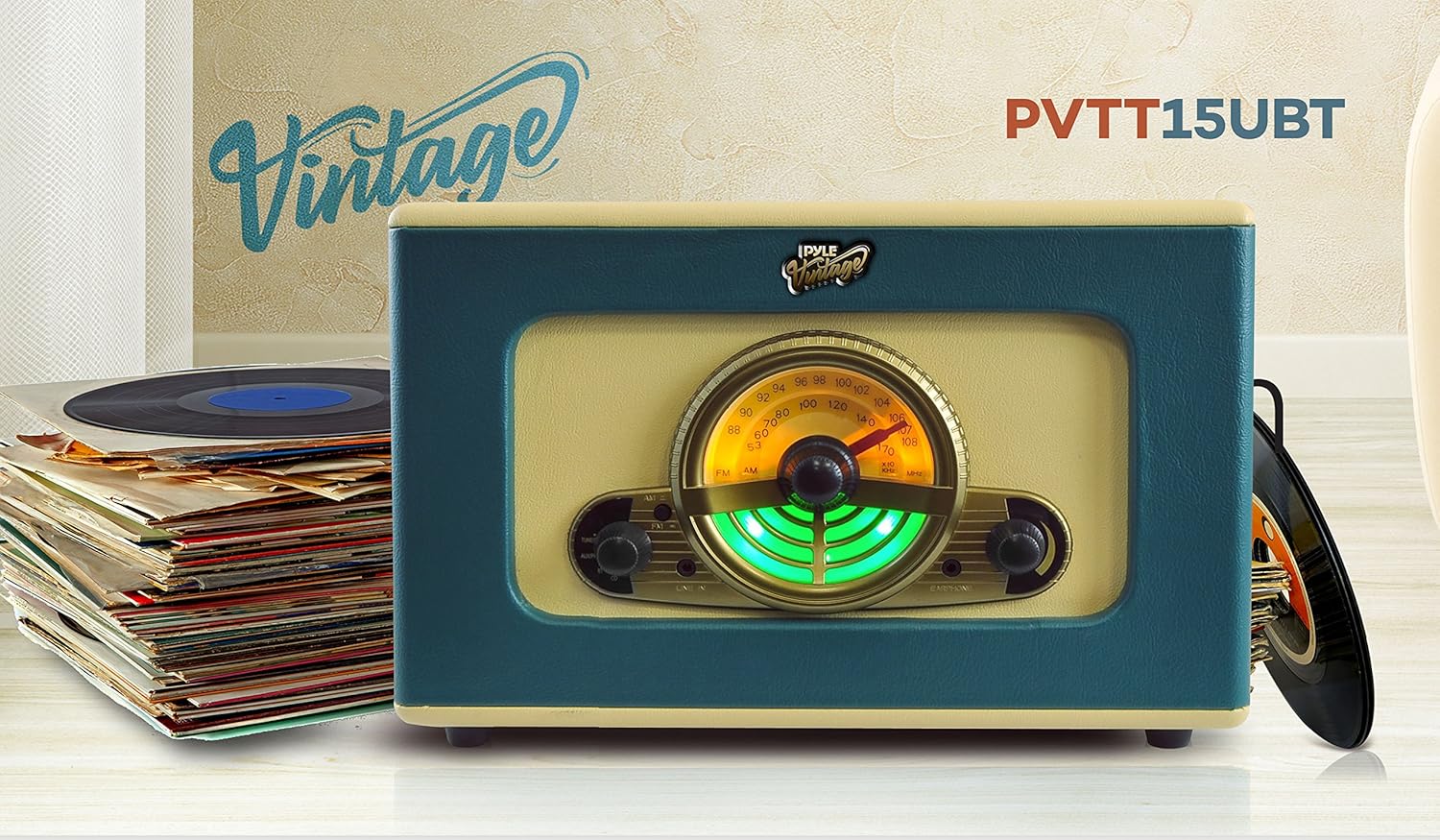 Pyle PVTT15UBT Turntable 