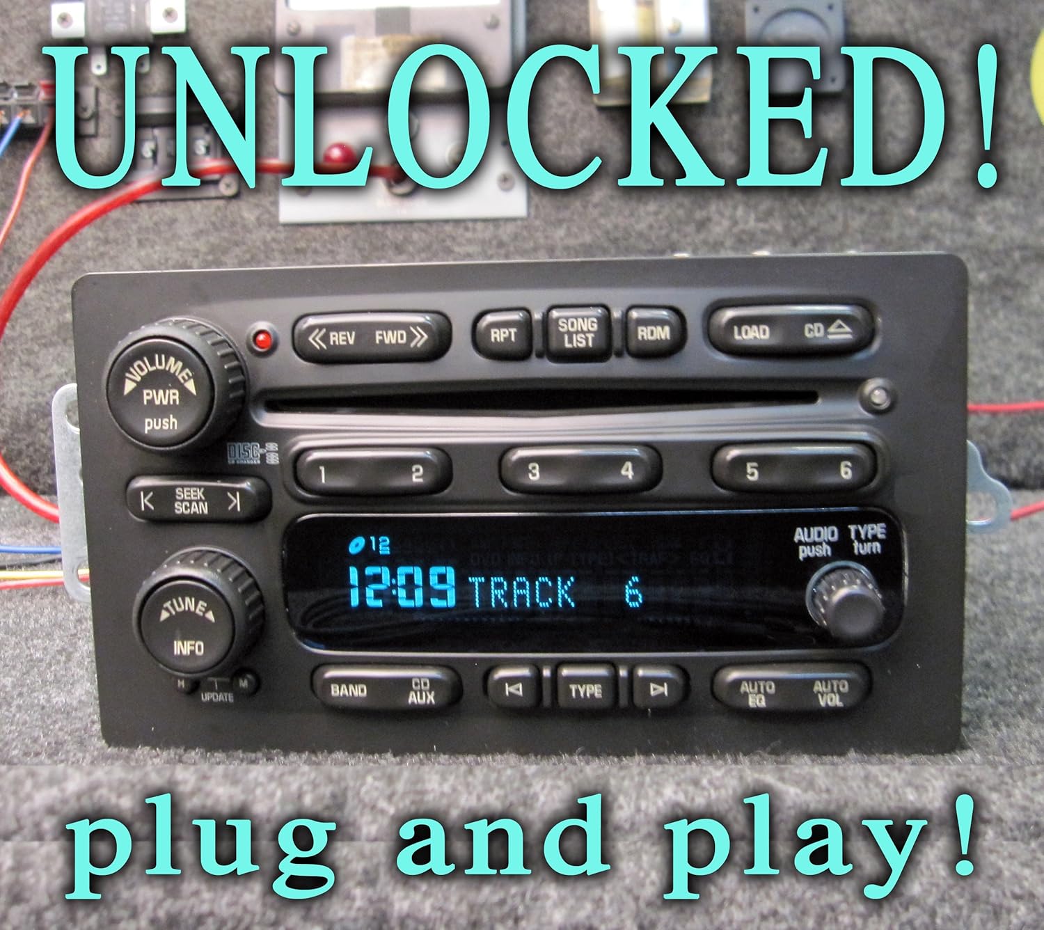 UNLOCKED Chevy GMC Truck SUV cd cassette radio stereo 2003 2004 2005