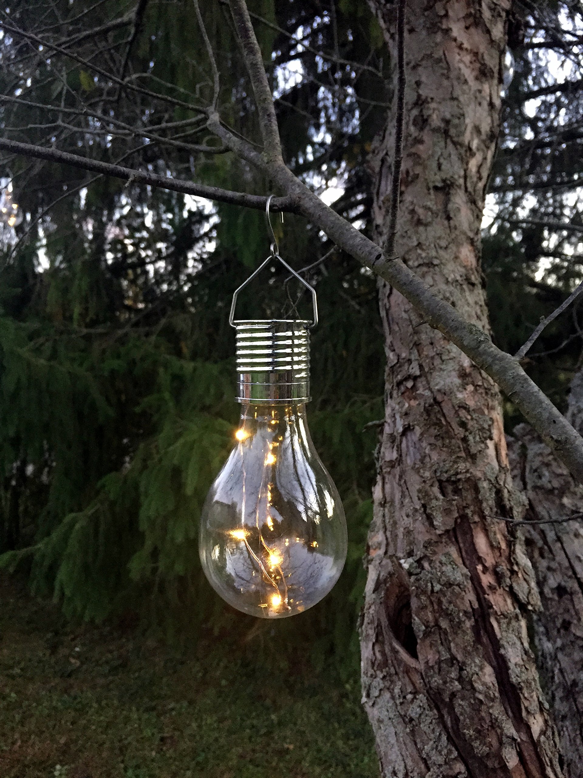 Industrial Rewind Hanging Solar Light Bulb with S Hook (1) Buy Online