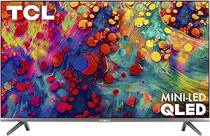 TCL 65-inch 6-Series 4K UHD Dolby Vision HDR QLED Roku Smart TV - 65R635, 2021 Model
