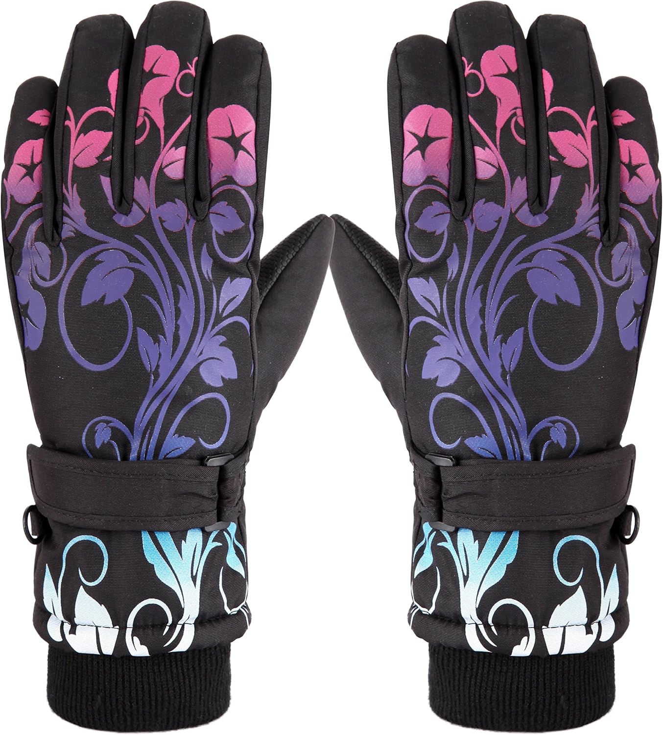 HighLoong Kids Waterproof Ski Snowboard Gloves Breathable Thinsulate Lined Winter Cold Weather Gloves for Boys and Girls: Clothing