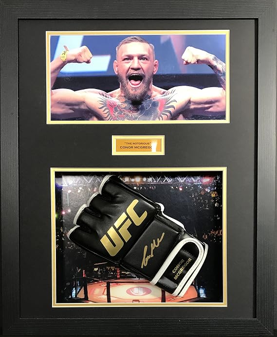Conor Mcgregor signed ufc glove display with COA Amazon.co.uk Sports