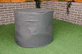 FiNeWaY Deluxe Waterproof Firepit Cover with Drawstring Cord - Grey view 2
