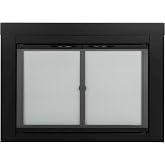 Pleasant Hearth AN-1010 Alpine Fireplace Glass Door, Black, Small
