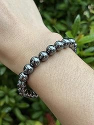 Hematite Crystal Bead Bracelet 8mm, Wholesale