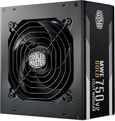 Cooler Master MWE Gold 750 V2 ATX 3.1 Fully Modular PSU UK Plug