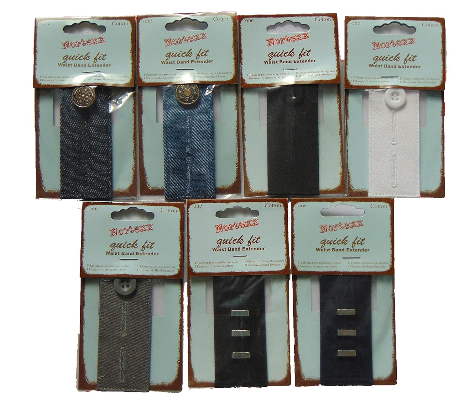 Nortexx Quick Fit Waistband Extender Trousers Skirts Jeans Up To 2