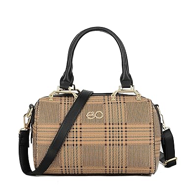 E2O Texture Coffee Satchel with Long Belt