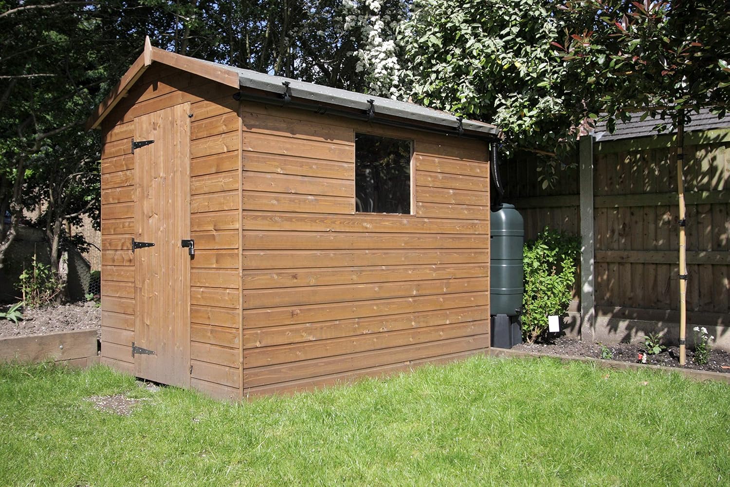 Hall’s Rainsaver 16ft Guttering Kit with Flexible Downpipe, Black ...