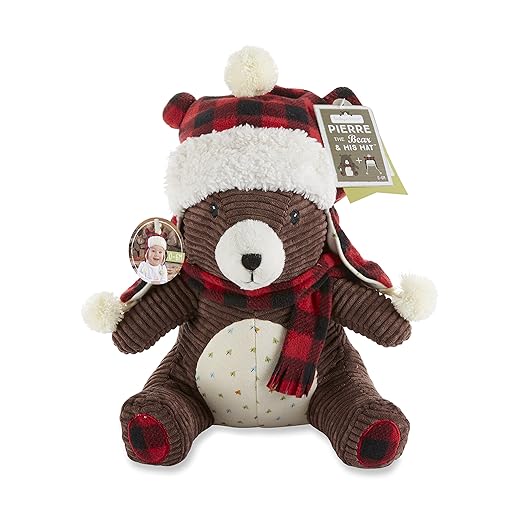 Baby Aspen Pierre The Bear Plush Toy and Hat