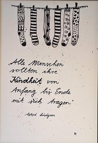 Bild Poster Deko Original Aquarell Din A4 Spruch