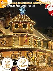 BrightChristmas Christmas Lights 1200 LED 394