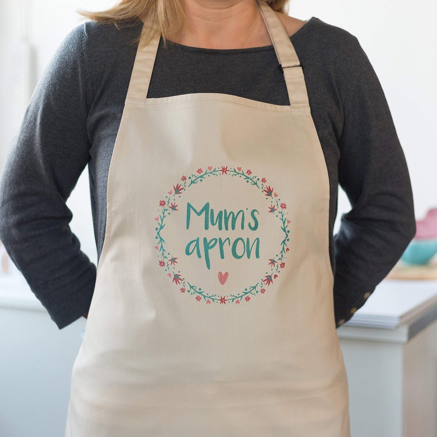 Apron for Mum - Natural Apron - Mothers Day Apron - Mothers Day Gift