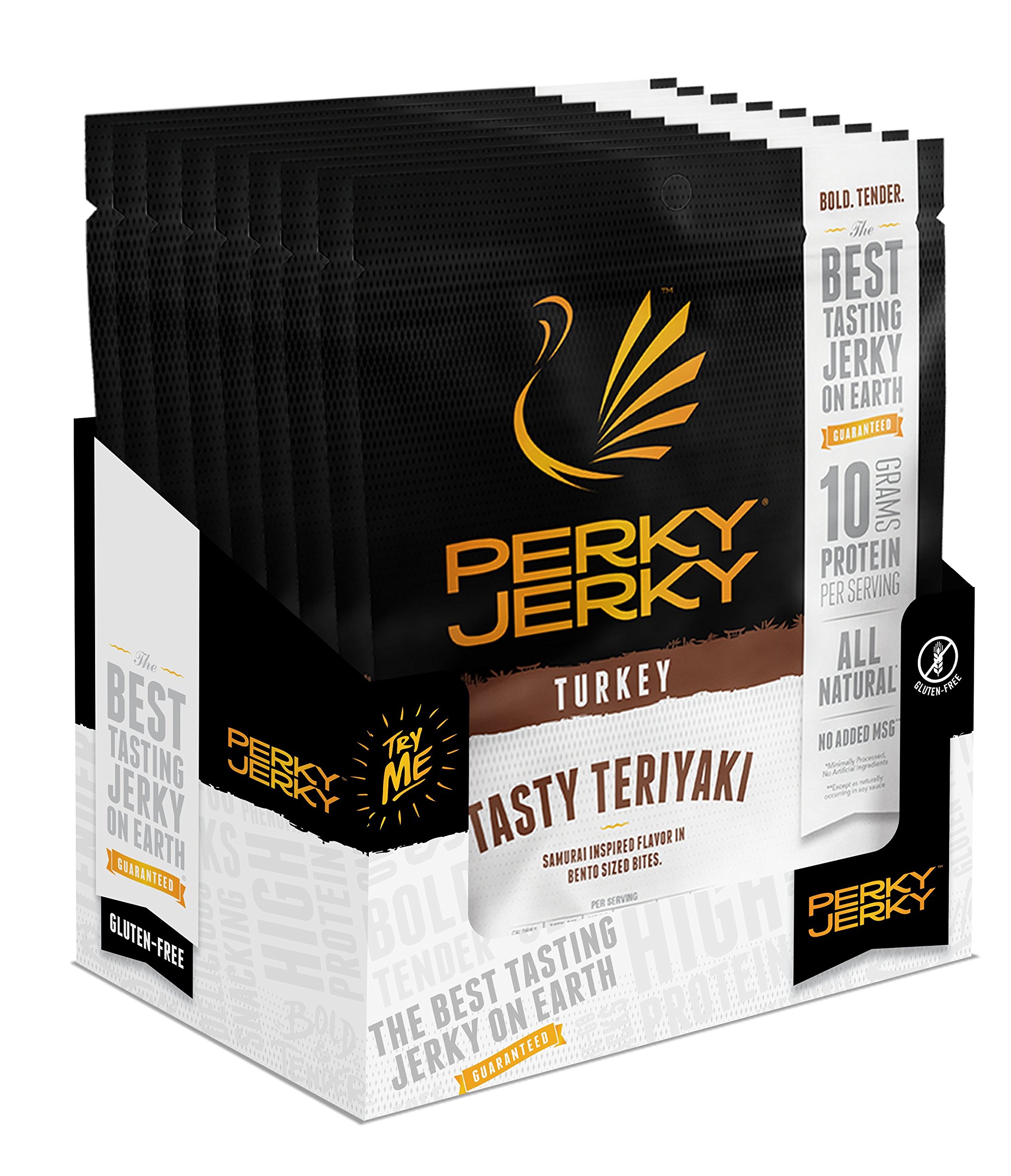 Perky Jerky Turkey Sweet & Snappy, 2.2 ounce bags (Pack of